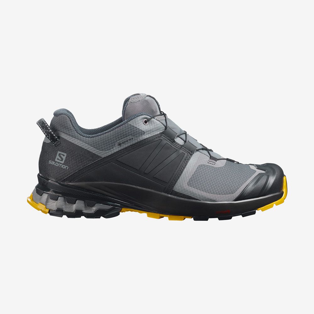 Salomon Singapore Mens Trail Running Shoes - XA WILD GORE-TEX Grey | 03962-XOHJ